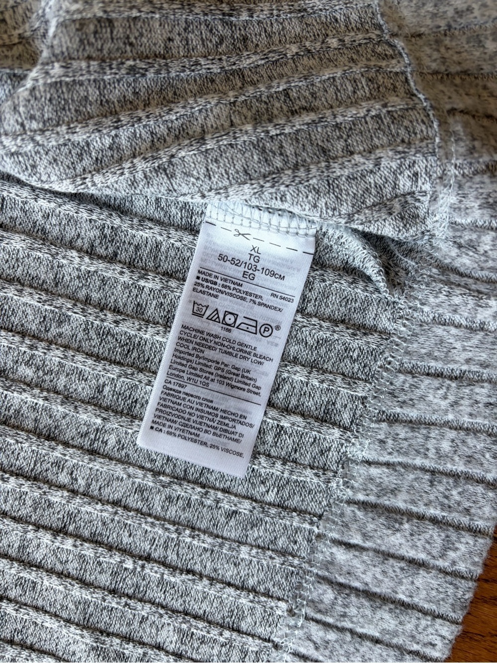 Banana Republic Light Gray Ribbed Open-Front Cardigan - Picture 3 of 5